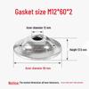 Stainless Steel Bowl-Shaped Adjustable Foot Washer for Pot Lids