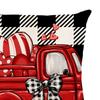 Valentines Day Pillow 45x45cm Sqaure Love Heart Pattern for Couch Sofa Chair Style D