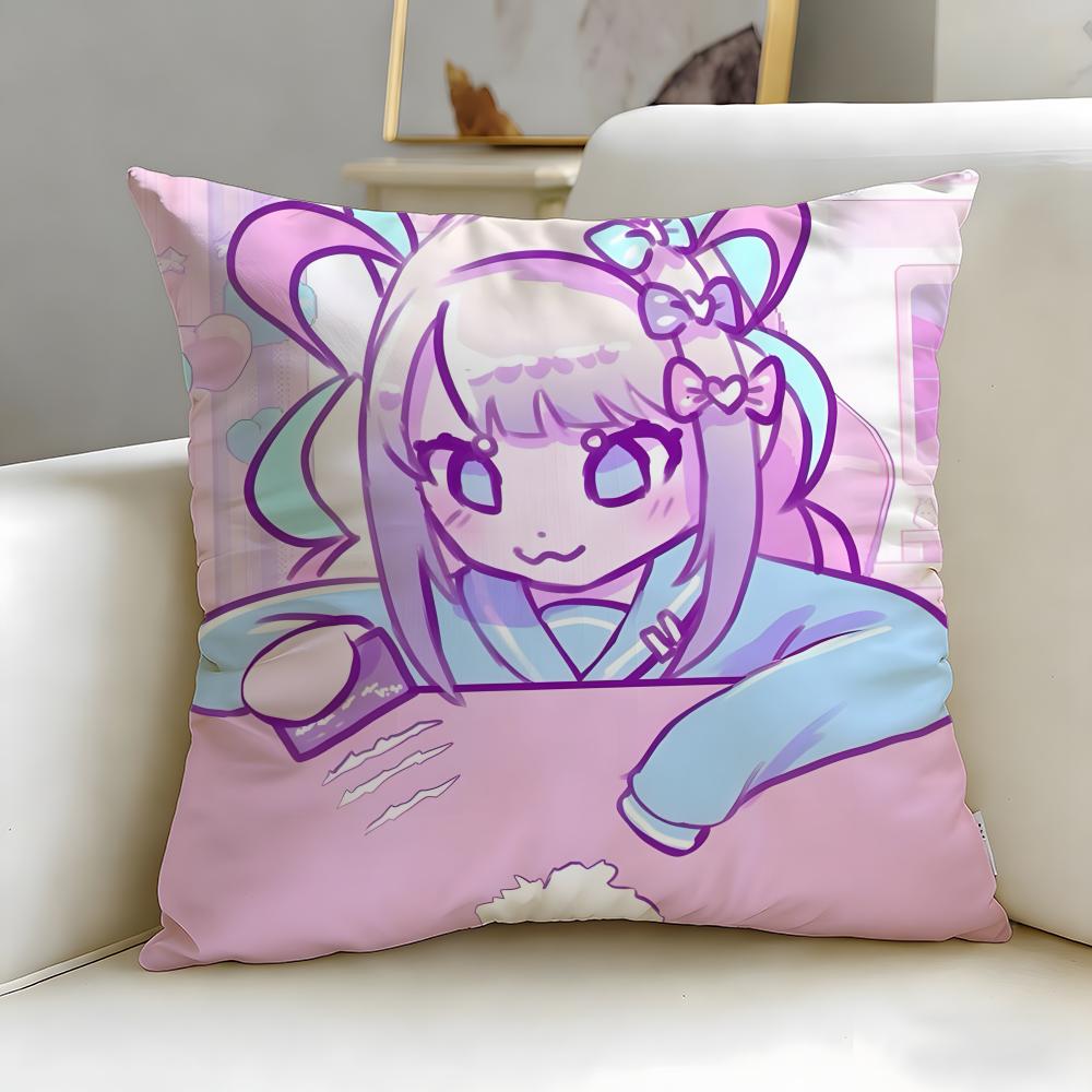 popular game Needy Streamer Overload Cushion Cover Soft EasyWash Pillow Case Versatile for Couch Bed Travel and Office