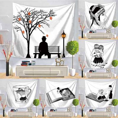 Anime Tapestry Wall Hanging Halloween Black Tapestry Mandala Psychedelic Hippie Tapestry Home Decor Buy At A Low Prices On Joom E Commerce Platform