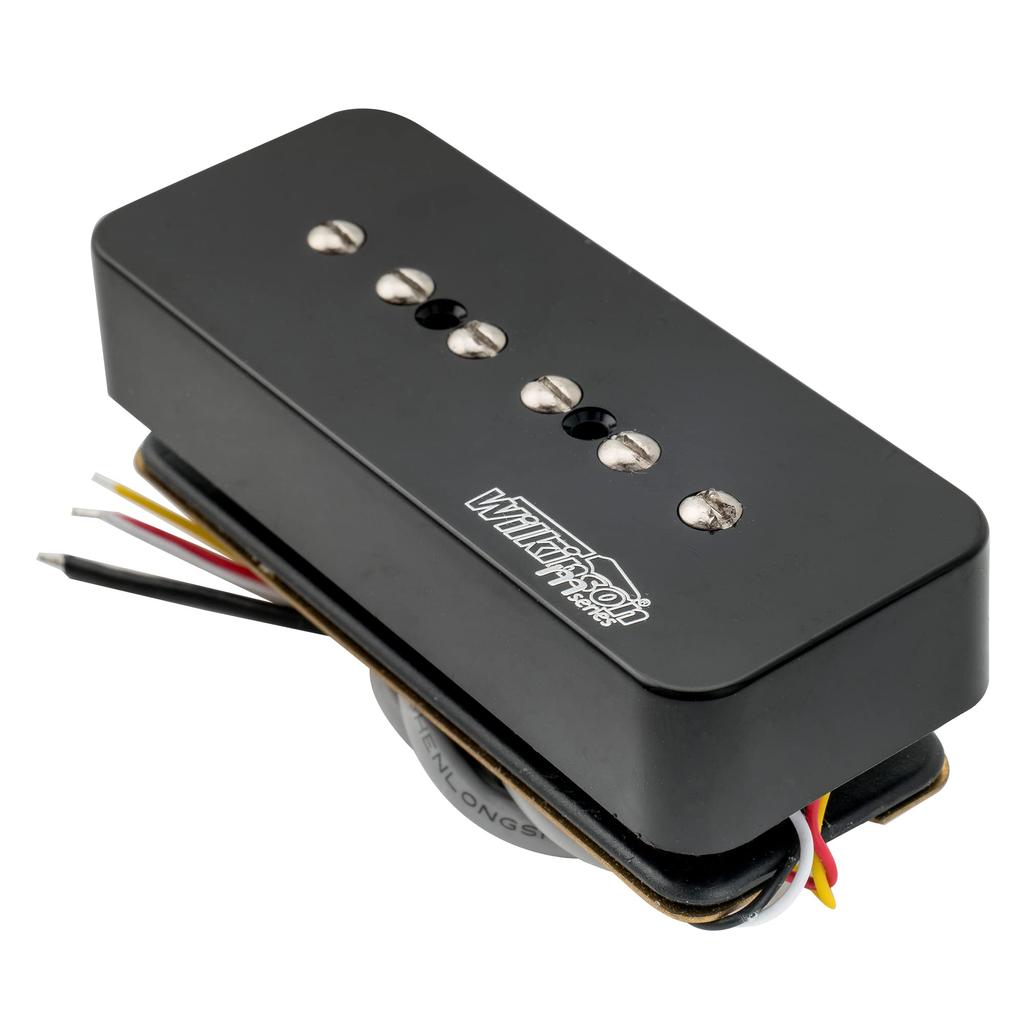Wilkinson M Series Stack P90 Single Coil Humbucker for Electric Guitar Black Pickup, Size, SG/LP Neck,