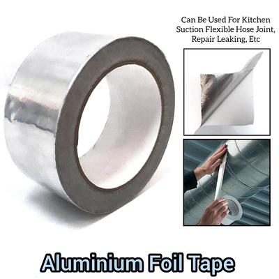 HVAC Metallreparatur Aluminiumfolienband Hochtemperatur Strapazierfähig Silbernes Band für Rauchabzugsrohr Küchenabsaugschlauch