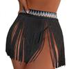 New Style Elastic Tassel Beach Cover-up Skirt