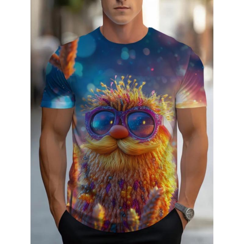 Funny Beer Tee T-shirt Men Creepy Zombie Beer Can Print Short Sleeve Man
