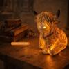 Popular Highland Cow Resin Lamp Ornament