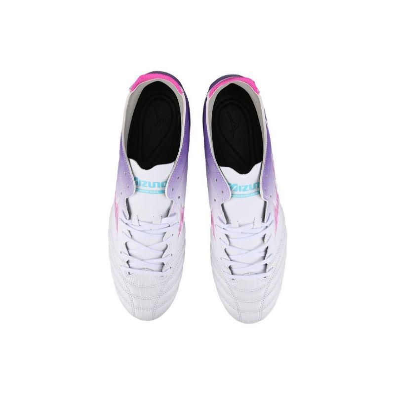 Mizuno Morelia Neo III Pro AG Men's Low Top Soccer Shoes White Purple P1GA238456