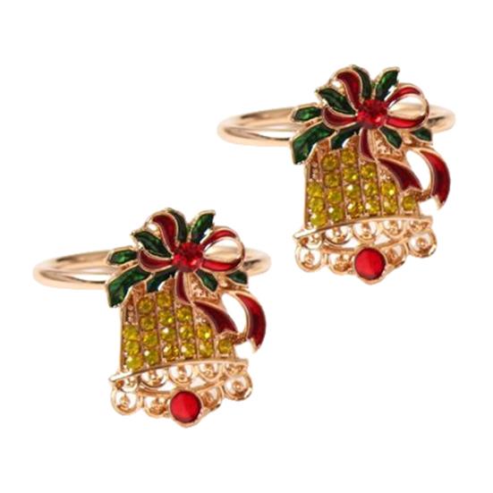 Weihnachtsserviettenringe, exquisite dekorative Serviettenschnallen aus Zinklegierung, Weihnachtsbankett, Hoteltischdekoration, täglicher Gebrauch