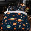 Cosmic Star Printing Bed Three-Piece Set, Bedding, Digital Printing Bedding