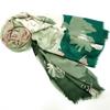 New Floral Patchwork Scarf - Twill Polyester Yarn, Screen Printed with Tassels