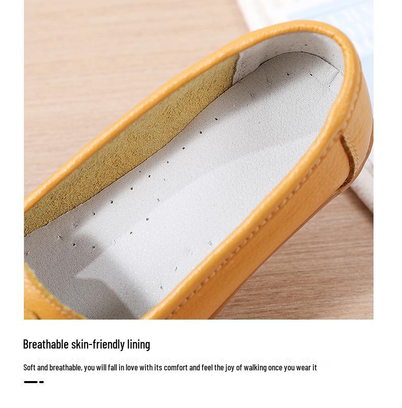 Women's Plus Size Casual Nurse Shoes - Spring/Autumn 2023 Flat Single Shoes with Tendon Sole