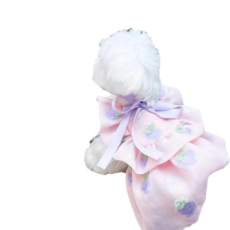 Pet clothes cat dog Maltese Pomeranian small dog princess style skirt cute puppet