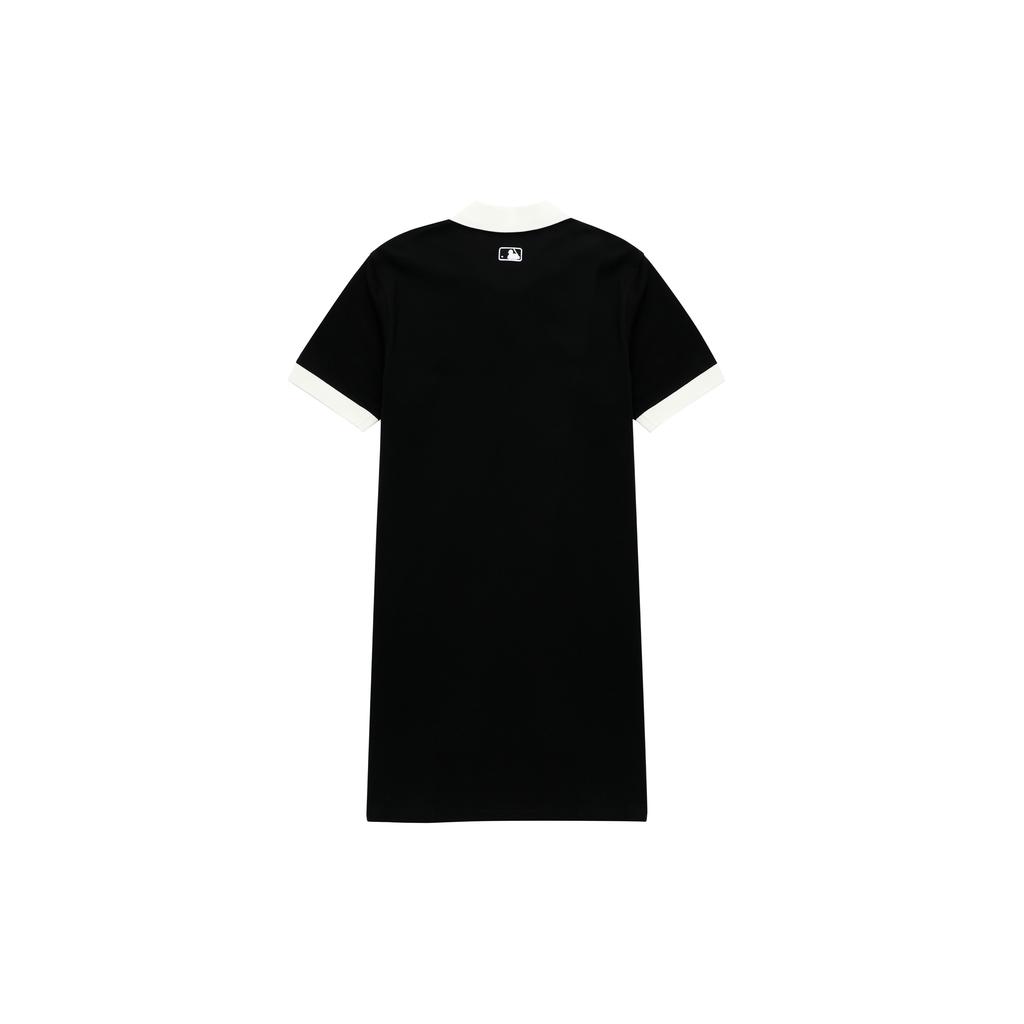 New MLB Short Sleeved Dresses Women's Black 3FOPB0333-50BKS