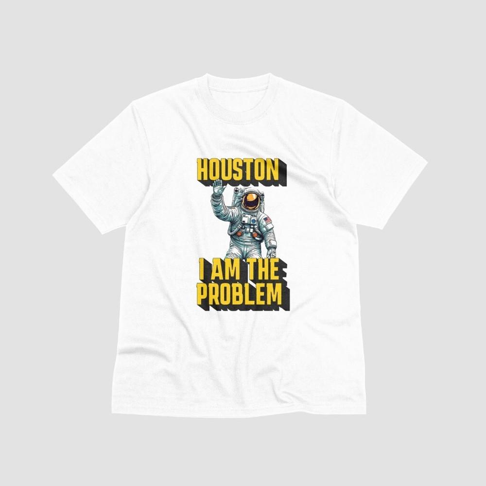 Funny Houston I Am The Problem Spaceman Tshirt Astronaut Joke Moon Mars