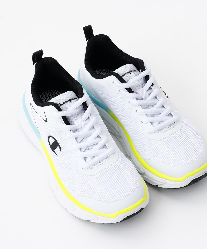 Champion FX III LEGACY S11696 White Sneakers with Size cm Women's One-Point Logo, 23.0