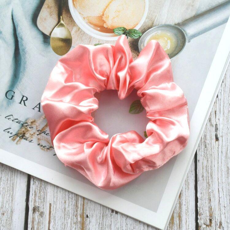 Satin Silk Hair Tie: High-End Women's Rubber Band for Elegant Buns