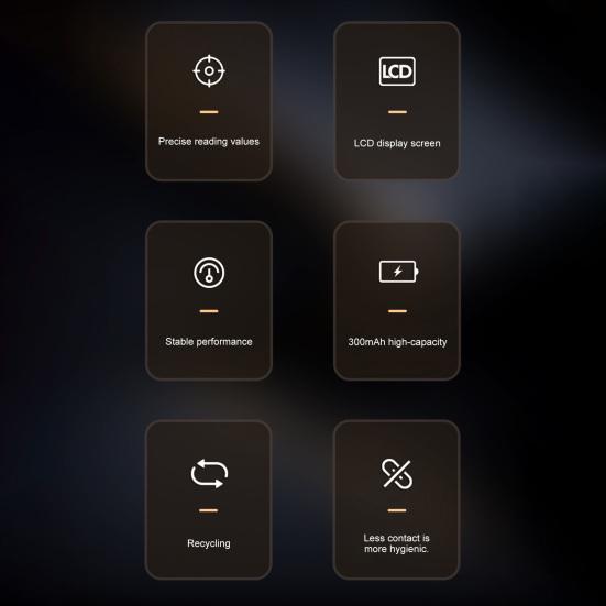 Breathalyzer Tester with LCD Digital Display 0.000-0.199% USB Rechargeable Portable Pocket Non-Contact Tester Accurate
