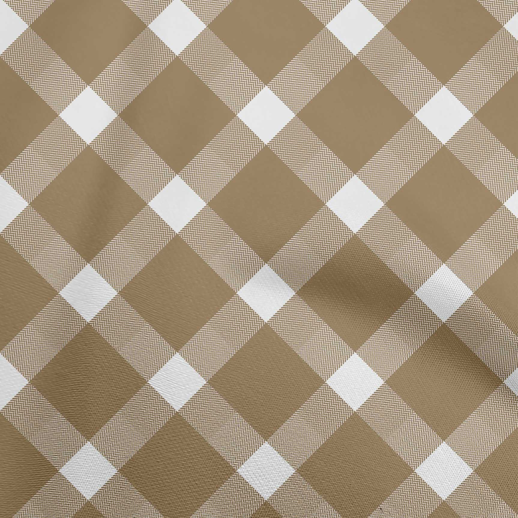 

OneOone Cotton Flex Grey Fabric Check швейна тканина у дворі з принтом для шиття одягу своїми руками 40 дюймів 42 Inch Wide - Viscose Chiffon коричневий