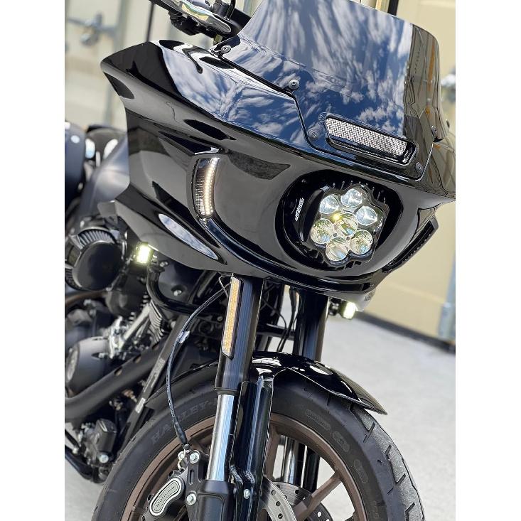 Waterproof Motorcycle Side Fairings Headlight LED Turn Signal Light Trim Lamp For Harley Low Rider ST FXLRST 2022-2025 2023,Low Rider El Diablo FXRST