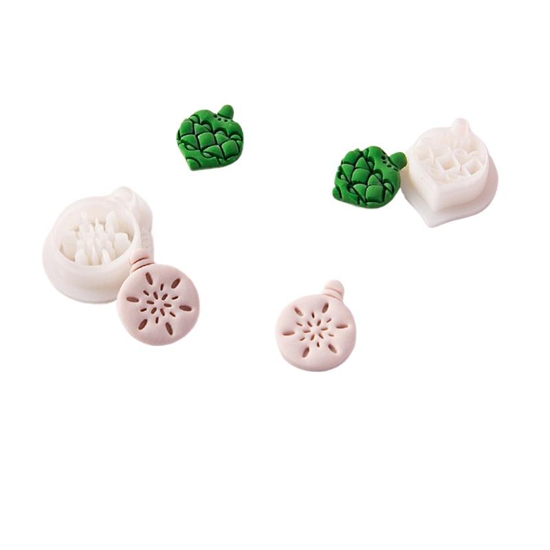 Bells Socks Crystal Ball  Cutting Mold DIY Cartoon Christmas Jewelry Pendant Embossing Tools New Soft Pottery Earrings Clay Mold