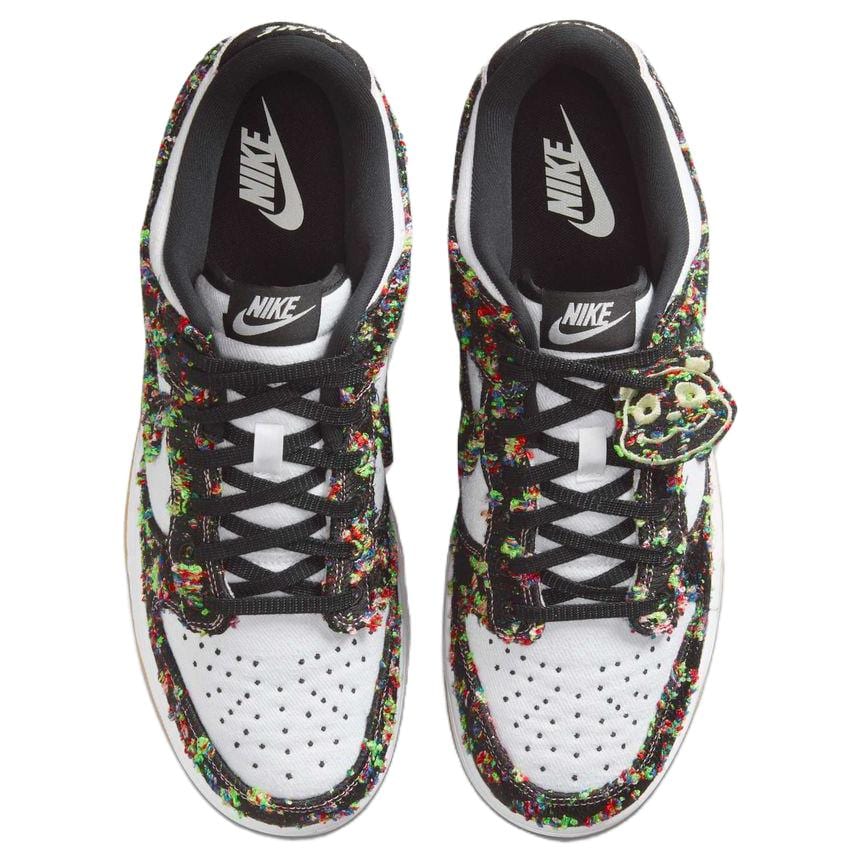 Nike Dunk Breathable Cushioning Low Top Skateboard Shoes Unisex White Black IB2263-100
