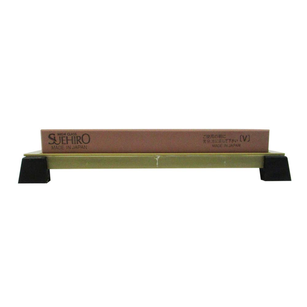 Suehiro SUEHIRO Medium Whetstone with Stand, Dual-Use for Stainless Steel and Steel, WA#1000, No. 1003-S
