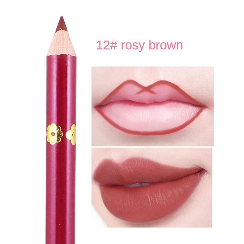 Lipstick Lip Liner 13 Colors Matte Waterproof Not Easy To Fade Non-stick Cup Velvet Lipstick Pen Makeup