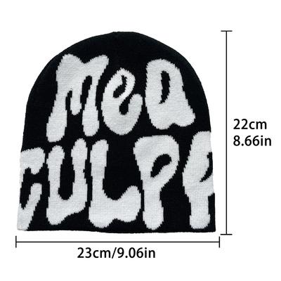 Hip Hop Street Hoodie Autumn New Knitted Hat Korean Men's Winter Outdoor Cycling Leisure Sports Hat Ear Knitted Hat Trend