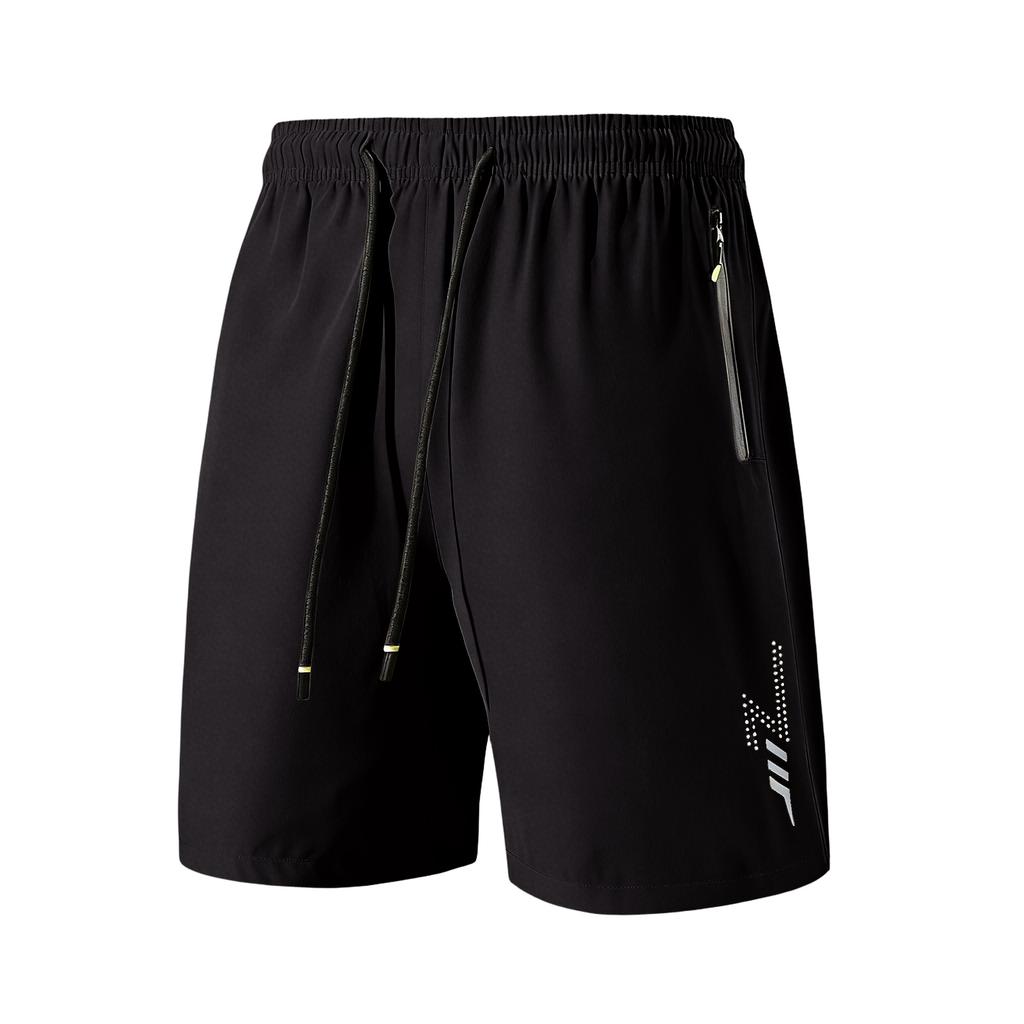 Men’s Lightweight Athletic Shorts with Elastic Waistband Drawstring and Zipper Pocket for Sports Workout Running Training