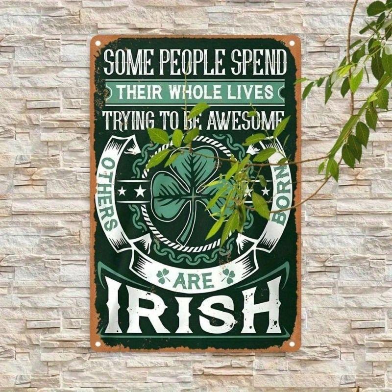 Metal Wall Art Patrick Day Leprechaun Shamrock Bar Decor