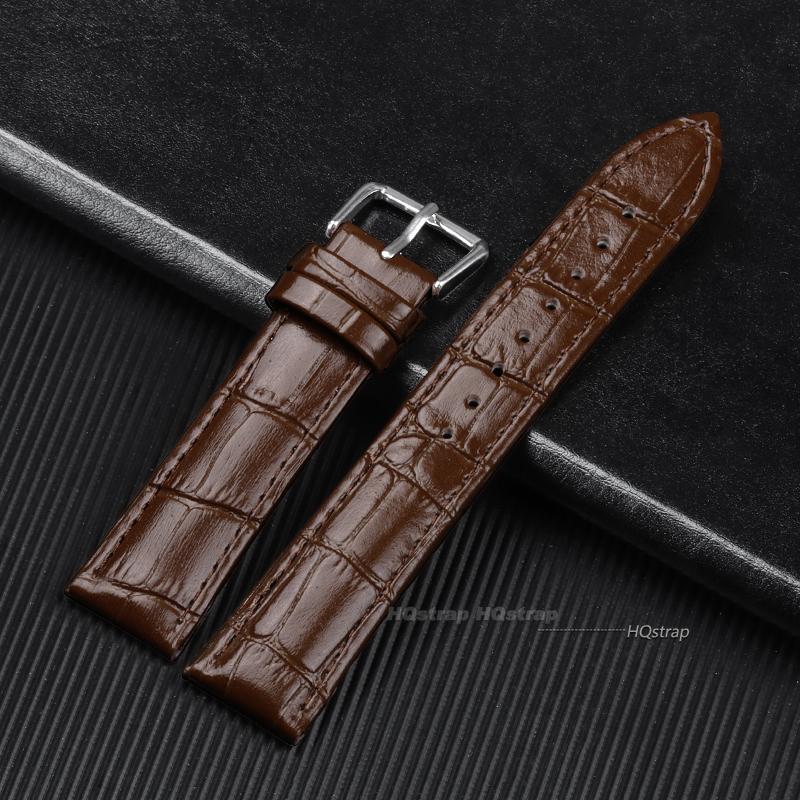Cinturino per Orologio in Pelle di Vacchetta 10 12 14 16 19 21 18mm 20mm 22mm 24mm Fibbia ad Ardiglione per Orologio Cinturino Morbido per Orologio da Polso Braccialetto con Strumento
