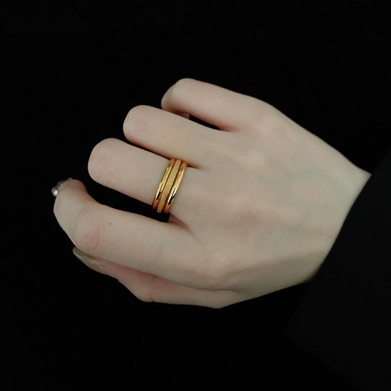 3 Piece Trendy Stylish Free Dainty Rings Stainless Women Steel Gold Color Color Knuckle Rings Lady Waterproof Minimalist Jewelry Present GiftFashion