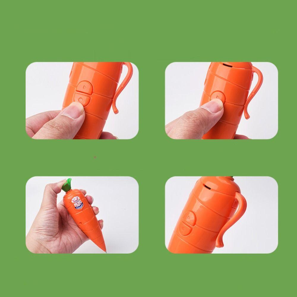 Write Graffiti Funny Voice Recorder Pen Carrot Eggplant 60S Sound Recorder Office School
