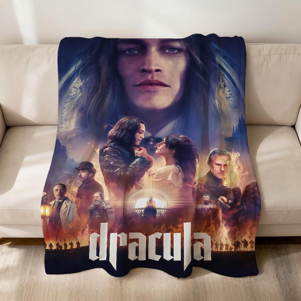 Horror Movie D-Dracula A Love Tale Flannel Soft Warm Plush Blanket For Sofa Living Room Pet Hogar Bedroom Gift Home Car Portable