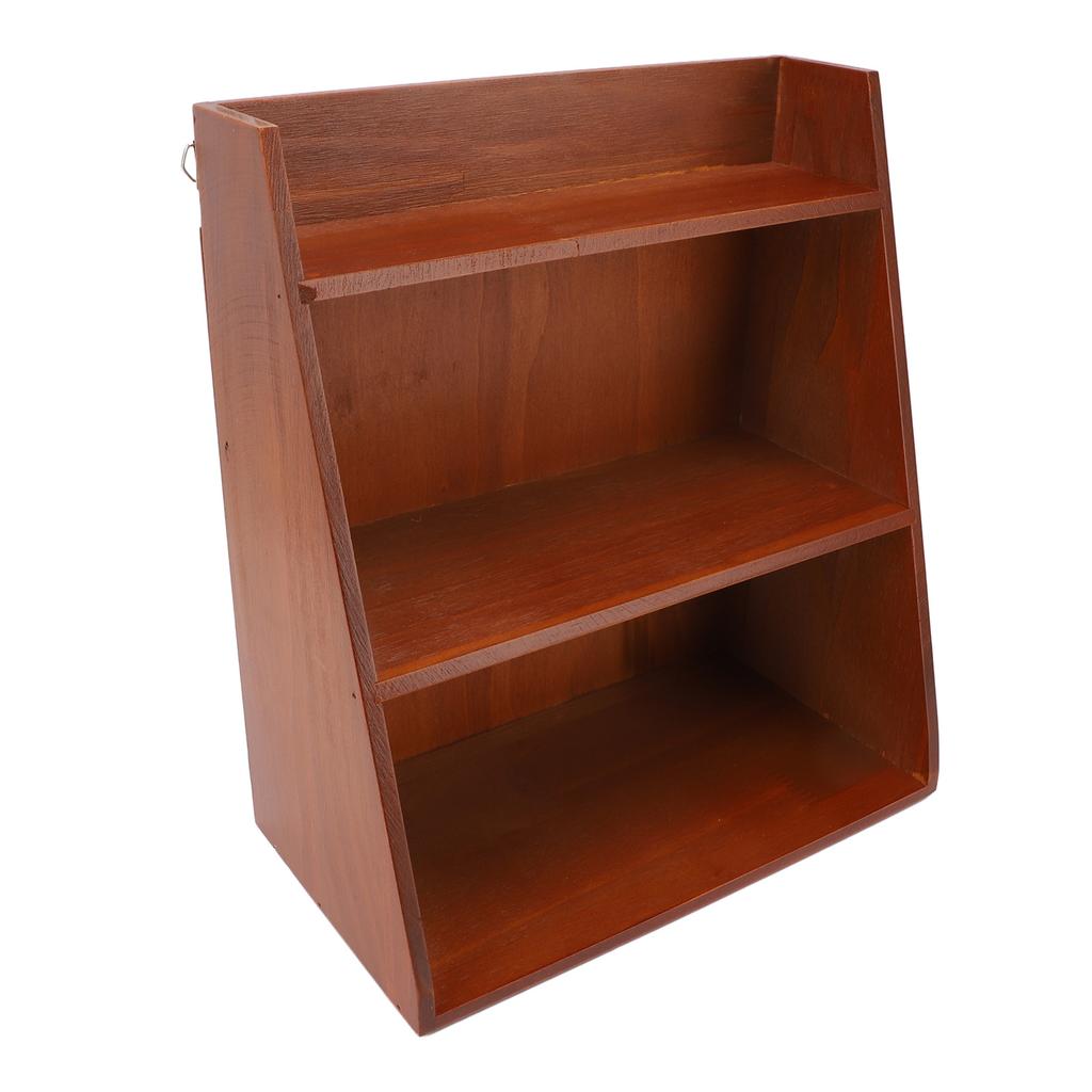 Desktop Sundries Organizer Vintage Multi Layer Wood Desktop Sundries Storage Shelf for Perfume