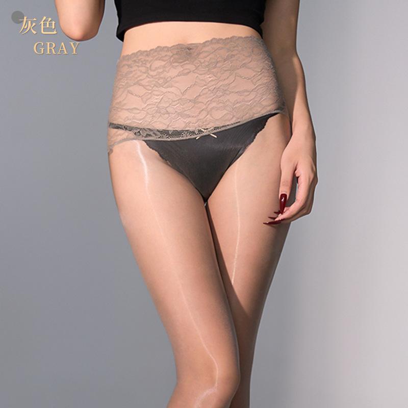 Men's Tights with Polka Dots Aurora Gloss SeamlessjjSet of Pantyhose Silky Ultra-thin Polka Dot Sexy Glossy Lace Waist