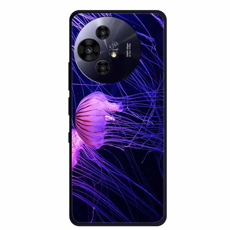 Pro pouzdro na telefon TCL 50 Pro NxtPaper Černé silikonové měkké TPU pouzdro Pro TCL 50 Pro NxtPaper 5G Zadní kryt Pouzdro 6.8" Coque Odolné proti nárazům