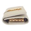 SAINT LAURENT  693749 B680J 9207 Key holder  Ivory Calfskin/metal Women
