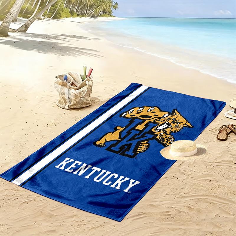 Kentucky Wildcats Druck Strandtuch, Großes Weiches Schnelltrocknendes Handtuch für Strand Camping Schwimmen