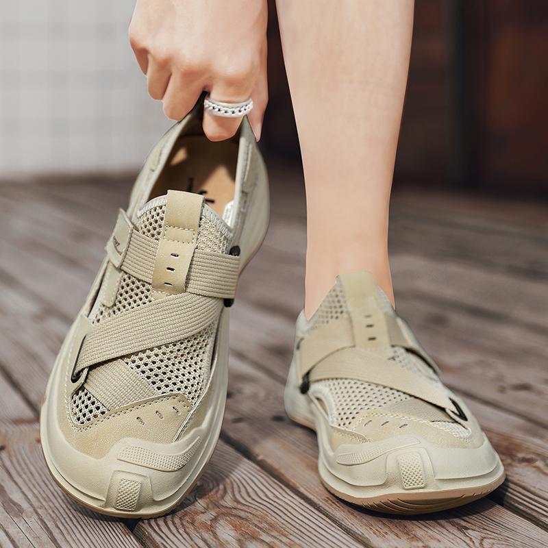 Men Sandals Gladiator Sandals Outdoor Summer Roman Sandals Sport Beach Shoes Plus Size Close Toe