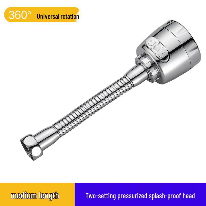 Universal Kitchen Faucet Swivel Extension: Splash-Proof Sink Booster & Water Purifier