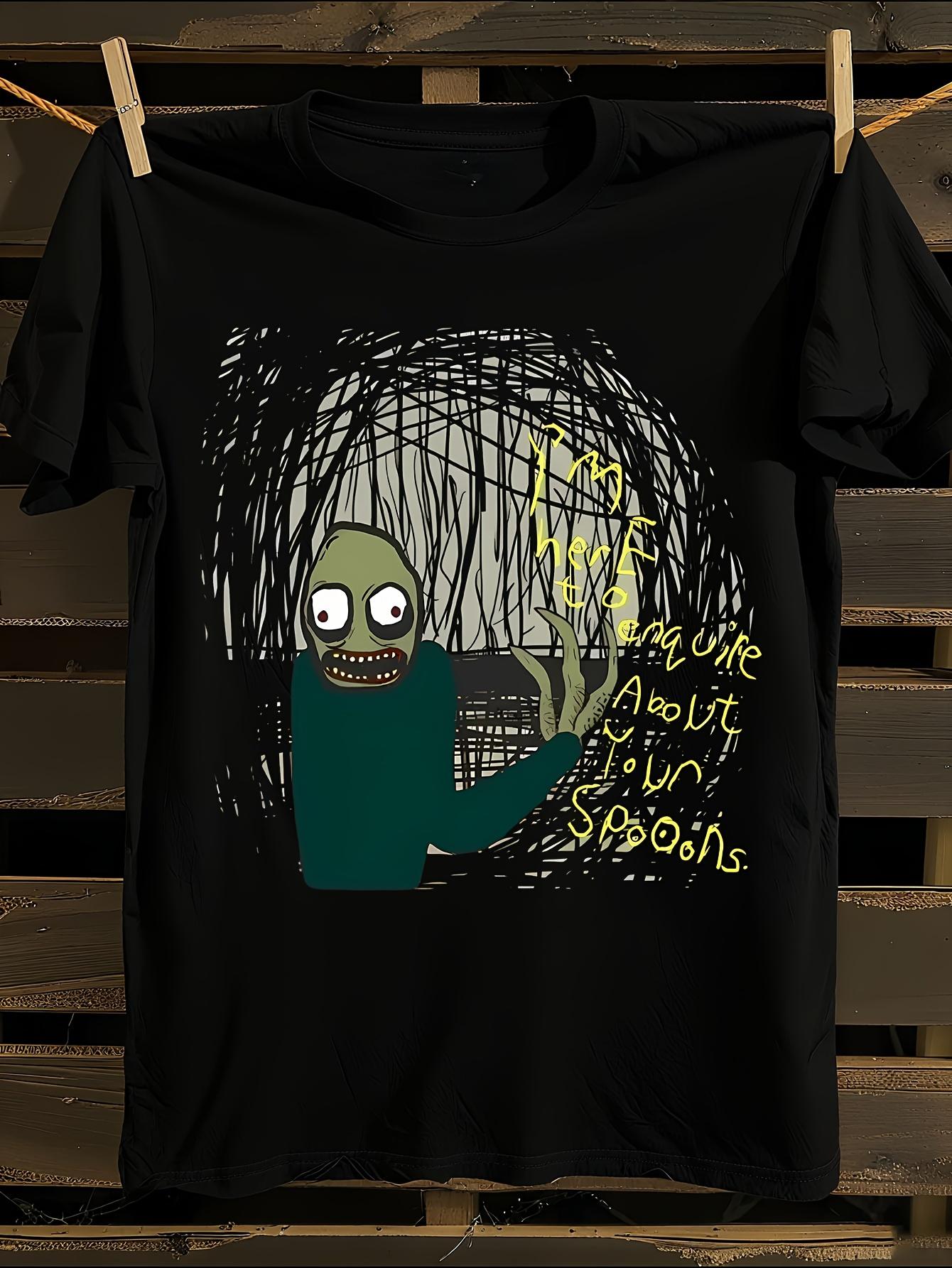 White Salad Fingers Anime T-shirt XXXL