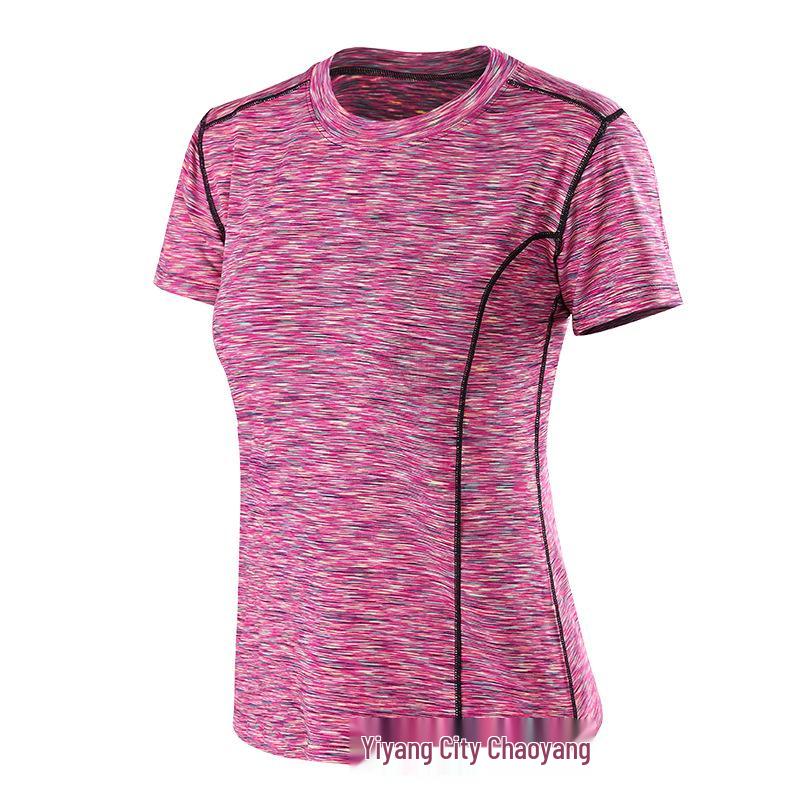 Women's Quick-Dry Slim Fit Korean Style Yoga T-Shirt: Casual, Professional, Fitness & Running Short Sleeve