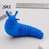 Colorful Macaron Decor Sensory Slug Fidget Toys, Mini Toys for Adults & Kids Party Favors, Desktop Stress Relief Cute Autistic Children, Age