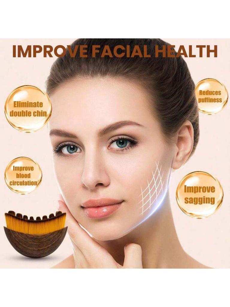 1/2/3pcs Lymphatic Contour Face And Body Brushes, The Lymphatic Drainage Massager For Face, Chin & Jawline Sculpting