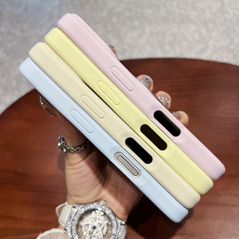 Liquid Silicone Phone Case IPhone 16 Pro Max With Full Coverage Magnetic Snap-on 360 Rotating Kickstand Anti-Scratch Drop