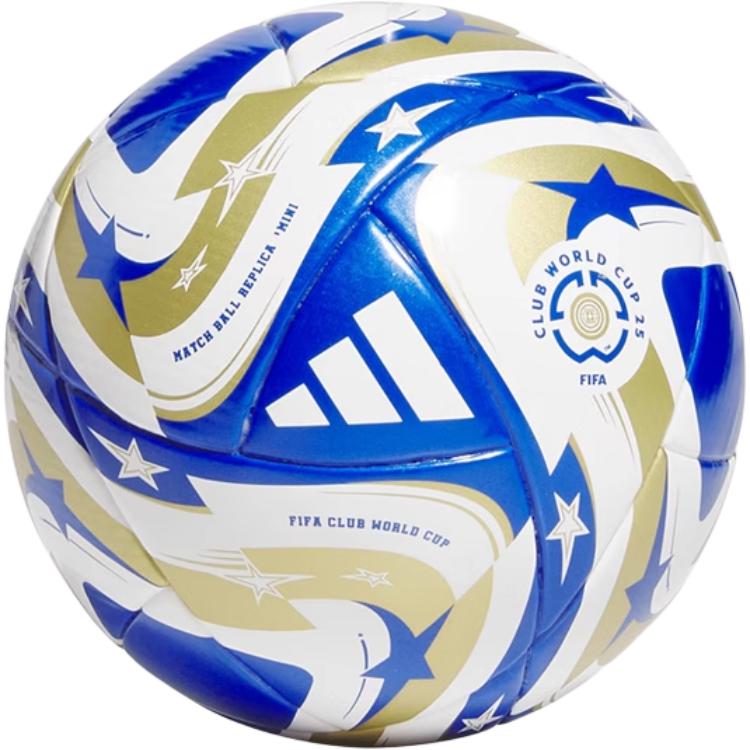 Adidas Size 1 Mini Soccer Ball Unisex Blue White Gold JN7374 Size 1 Ball