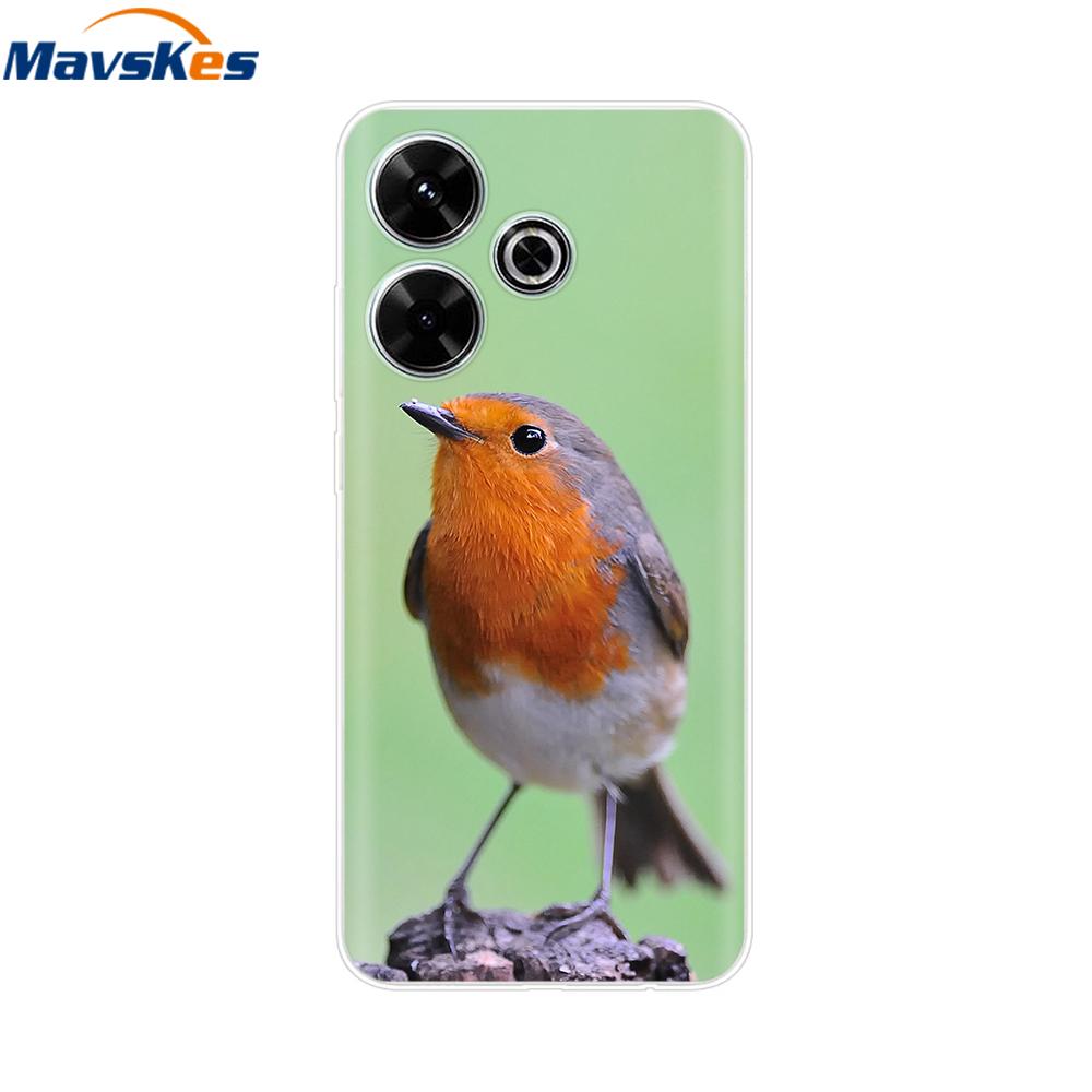Case for Xiaomi Poco M6 4G Capa For Funda de teléfono Redmi 13 4G Back Cover For Etui Xiaomi Redmi 13 PocoM6 4G Phone Coque Para