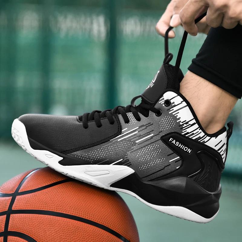 New-Arrival  Men's Basketball Shoes Breathable Unisex Street High-Grade Sneakers Outdoor Trainers Sneakers Couple Fashion Gym Lace-up