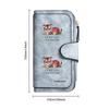 Cute Tiger Print Long Wallet Multi Card Holder Fashion Portable Purse for Daily Use