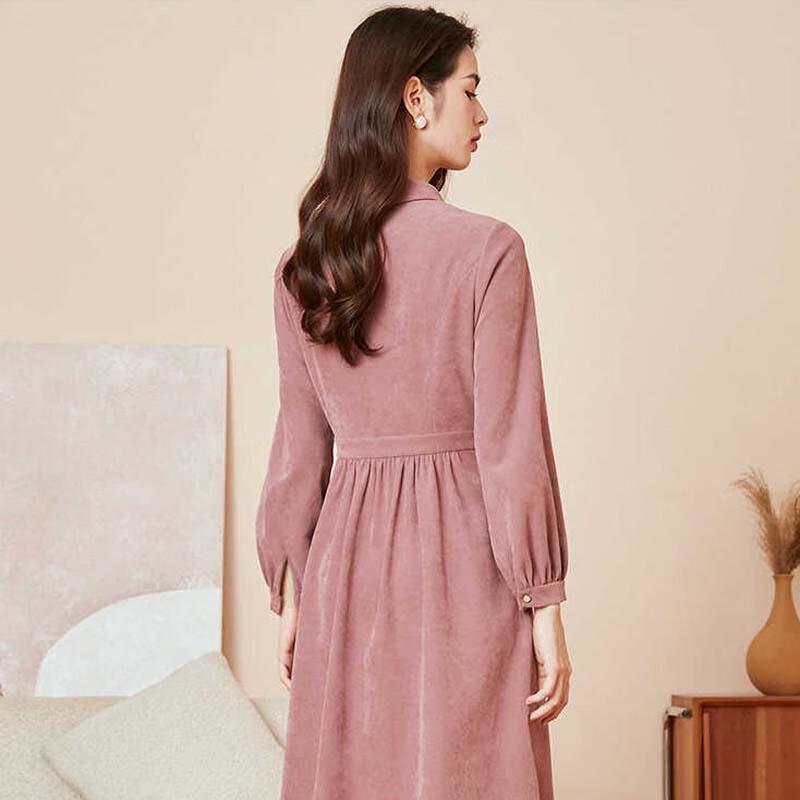 JESSIE Elegant Peter Pan Collar Midi Dress DMWHL267
